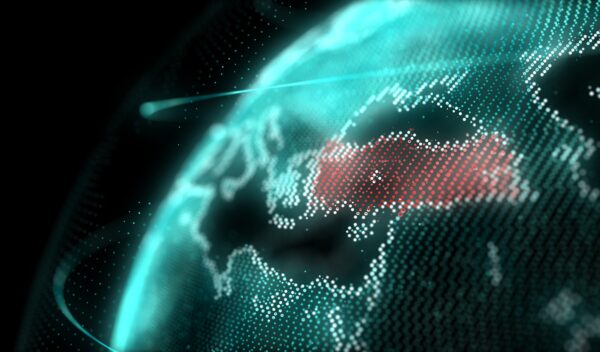 Turkey,Map,Hologram,Effect,,Istanbul,,Ankara,,Digital,Global,Map
